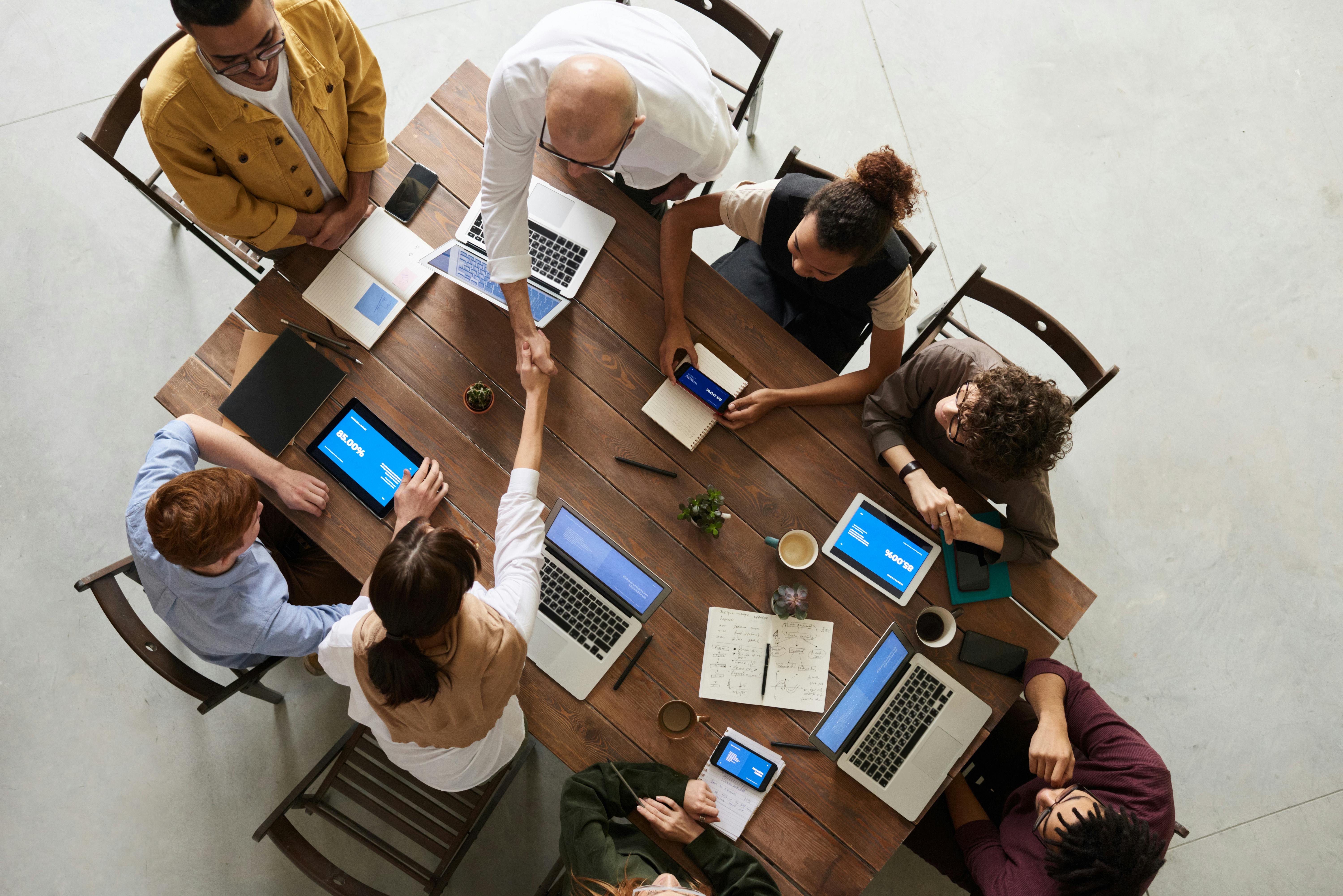 Team working in office